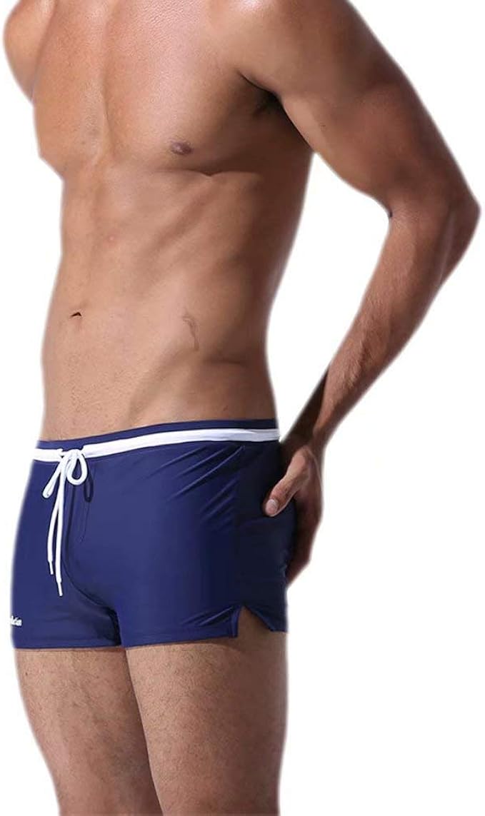 Amazon Tenflow 水着 メンズ スイムウェア フィットネス水着 ショートボックス 男性水着 海水パンツ 短パン 水泳 海水浴 Ysk Yk7 M ブルー 水着 通販