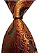 New Brown Paisley Jacquard Woven Men's Tie Necktie