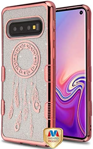 iHeartGlitter - for Samsung Galaxy S10 Rose Gold Dreamcatcher Full Glitter Cover Phone Case [ONLY S10 Model]