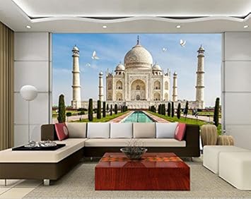 Weaeo 3d Fondo De Pantalla Personalizado Foto Mural No Tejido Taj Mahal India Decoracion Del Cielo Pintura 3d Murales De Papel Tapiz Para Paredes 3d 280x200cm Amazon Es Bricolaje Y Herramientas