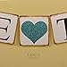 Ling's Moment Bride to Be Banner with Teal Glitter Heart, Wedding Bunting Garland Sign - Engagement Photo Prop, Party Decorations for Bridal Shower, Bachelorette Party