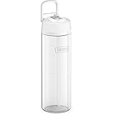 THERMOS ICON SERIES Lightweight Hydration Bottle - Durable Water Bottle Made with Tritan by Eastman with Straw Lid for Quick and Easy Drinking Experience - 26oz, Clear