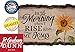P. Graham Dunn in The Morning When I Rise Give Me Jesus Sunflower 9 x 12 Wood Bark Edge Design Wall Art Sign