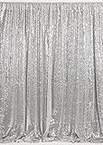 B-COOL Silver Sequin Backdrop 7ftx7ft Photography Backdrop Sequin Backdrop Photography Curtain Backdrop Wedding Photo Booth Curtains Studio Background Sparkly Sequin Background