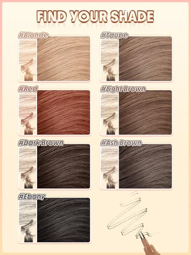 SHEGLAM HAIR 2-in-1 Volume Boost Multi-Use Hairline Pen, Waterproof & Long-Lasting, 0.1mm Fine Line, Multi-Use as Eyeliner, Hairline Filler, Brow Filler, Bottom Lashes Liner (Dark Brown)
