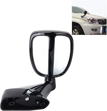 Amazon Co Jp 車のバックミラーアクセサリー クロスカントリー車360度回転バックミラーサイド用補助死角ミラー右側 黒 家電 カメラ