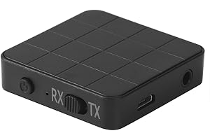 Audio Receiver Transmitter, Bluetooth 5.0 2 in 1 Audio Receiver Transmitter Music Stereo Adapters for Car TV PC