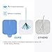 OasisSpace TENS Unit Electrodes Pads,Value Packs Long Lifetime Reusable Individual Package Non-Irritating FDA Approved for TENS unit 7000 (1''2''4'' Combo - 24 PCS)