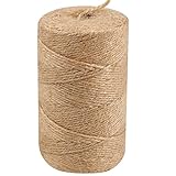 492 FT Natural Jute Twine, Twine String, 3ply Thin