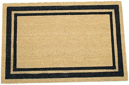 Home Garden Hardware 39689-30x48 Border Frame 30x48" Printed Coir Doormat,Natural,Large