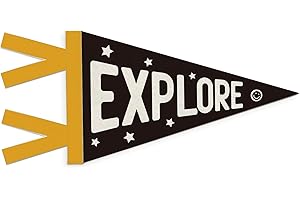 SJDFCSA Boy Nursery Decor, Explore Sign Wall Hanging Pennant Flag Banner, Camping Adventure Nursery Wall Decorations for Kids Toddler Boys Room Bedroom Playroom Decor