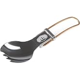 GSI Outdoors Glacier Folding Spork, Stainless Steel, Compact Camp