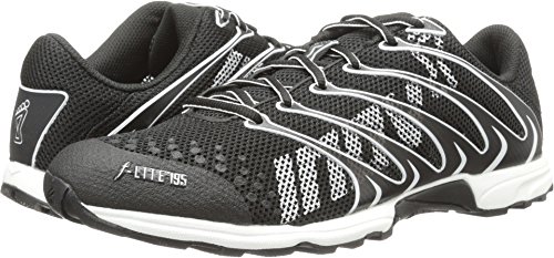 Inov-8 Unisex F-Lite 195 (S) Cross Training Shoe,Black/White,9.5 E US Men/11 E US Womens