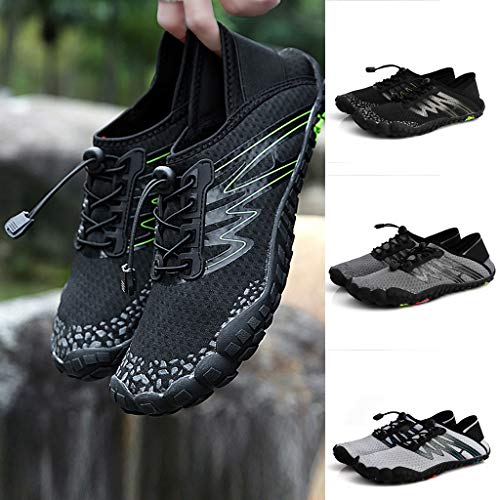 SMALLE ◕‿◕ Aqua Water Shoes for Women Men, Mens Womens Aqua Beach Water Shoes Quick Dry Barefoot Pool Running Diving Swim