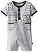 Calvin Klein Baby-Boys Newborn Gray Romper
