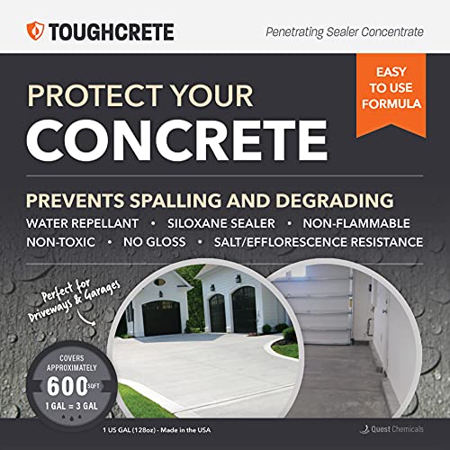 ToughCrete Concrete Sealer 1 Gallon (Covers 600SqFt) Concrete
