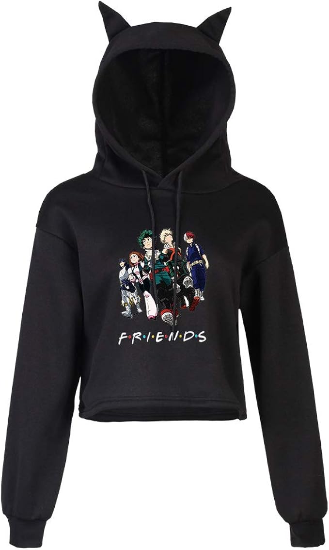 my hero academia friends sweatshirt