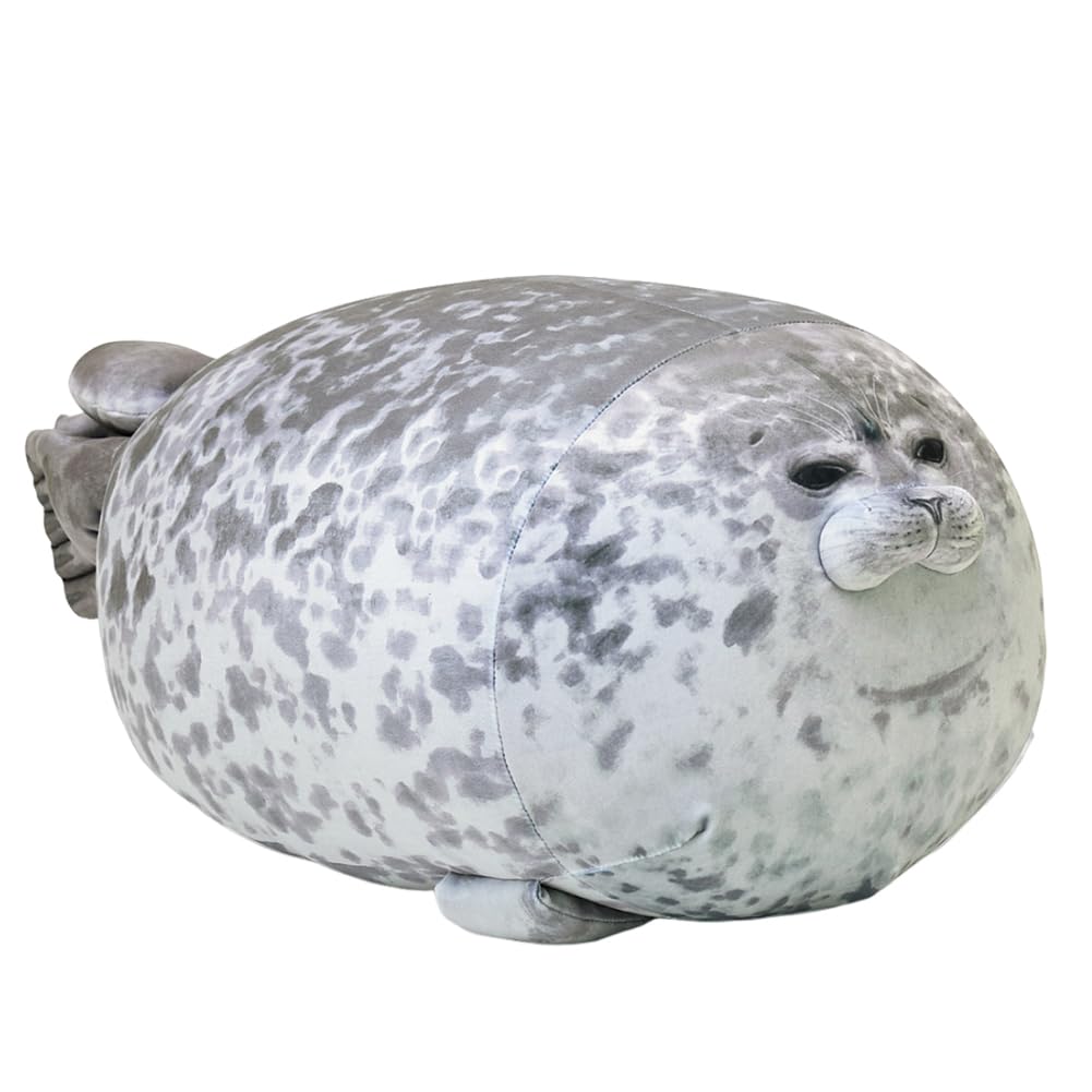 Seal Stuffed Toy,Plush Seal Pillow Animal Themed Realistic Cuddly Stuffed Animal Soft Toy For Intimate Accompaniment, Plush Toy Filled Animal Pillow As a Children's Gift,Seal Plush Soft Toy，30Cm