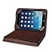 iPad Mini Case, iPad Mini 4 Case, GMYLE Business Portfolio Travel Case for iPad Mini Retina - Brown R-64 Pattern PU Leather Protective Slim Folio Stand Case Cover (with Card Slots and Money Pocket)