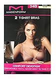 Maidenform Comfort Devotion 2 pack of T-Shirt Bras (Black/Nude)
