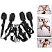 Under Bed Restraint Bandage Set Fetish Restraint System Kit with Adjustable Soft Straps for Couples