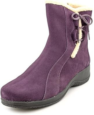 clarks boots purple
