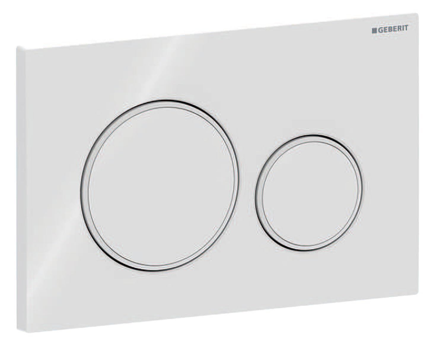 Geberit Sigma20 115.882.11.1 Flushing Plate 2 Quantity White Matt 115882111