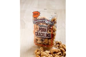 RIEGA SNACKS Southern Recipe Hot & Spicy Pork Tender Cracklins, 1.75 oz Bags – Crunchy Pork Rinds Snack – Keto Friendly, High Protein, Low Carb, Gluten Free(1.75 Ounce (Pack of 8), Original)