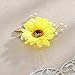 Jakawin Bride Wedding Sunflower Hair Pins Bridal Hair Accessories Hair Piece for Women and Girls 2 PCS HP050
