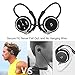 Bluetooth Headphones, Wireless Headset, Stereo Over Ear Wireless Headphones for Sports, V4.1 Neckband Bluetooth Earbuds 3 in 1(Bluetooth, FM Radio, TF Card Playing 32 GB) (Black)
