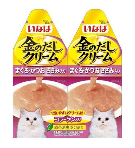 いなば 金のだしクリーム まぐろ・かつお ささみ入り 60g (30g×2)