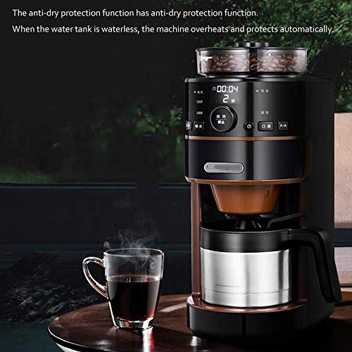 Kaffeemaschine Kaffeemaschine Sojamehl Dual-Use-Edelstahl-Filter 24 Stunden Reservierungsfunktion Anti-Dry Schutz… – Bild 6