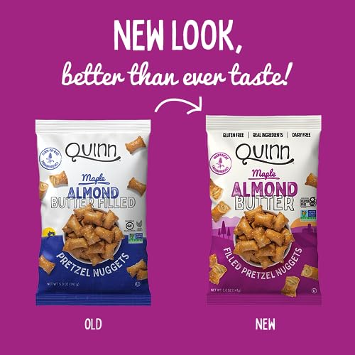 Quinn Maple Almond Butter Filled Pretzel Nuggets, Gluten Free, Corn Free, Soy Free, Dairy Free
