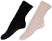 Warm Socks Adult Men's Thick Warm Indoor Anti-skid Winter Fuzzy Socks Wevias,2 Pairs,Black/Khaki