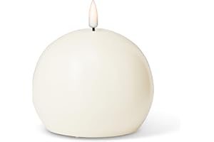 Abbott Collection Luxlite LED Flameless Wax Ball Candle - Sand (4" D)
