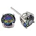 925 Sterling Silver Mystic Fire Cz Stud Earrings