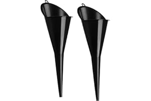 CCHRN 2 PCS Car Oil Funnel, Multi-Function Long Neck Funnel Fluid Transfer Tool, Corrosion Resistant Plastic Funnels for Fill