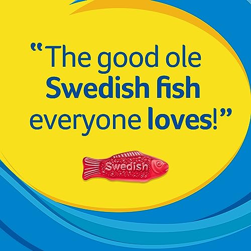SWEDISH FISH INDIVIDUALLY WRAPPED SOFT & CHEWY CANDY, BULK CANDY, 240 COUNT BOX