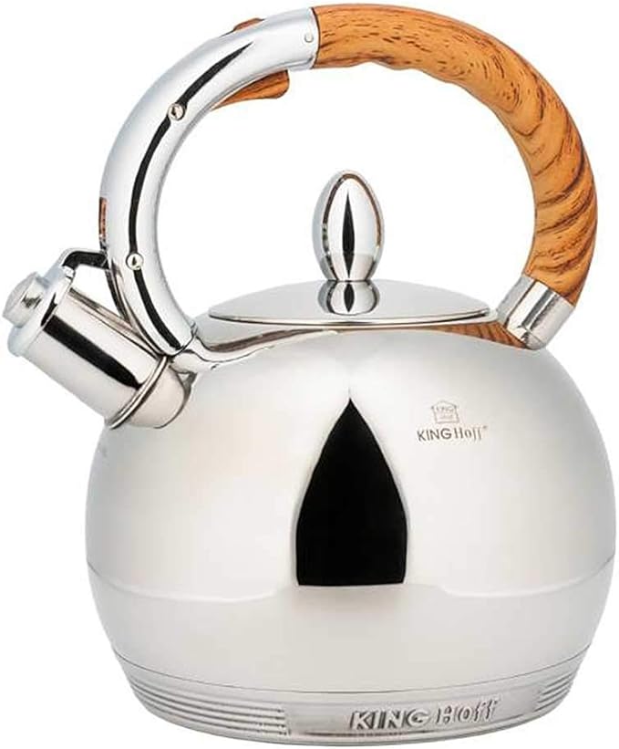 STAINLESS STEEL WHISTLING KETTLE 3.0L KINGHOFF KH3778 Amazon.co.uk