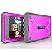Fire HD 6 Case - Poetic Fire HD 6 Case [Revolution Series] - [Heavy Duty] [Dual Layer] Complete Protection Hybrid Case with Built-In Screen Protector for Amazon Kindle Fire HD 6 Magenta (3 Year Manufacturer Warranty From Poetic)