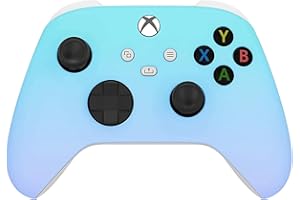 Custom Controllerzz Wireless Controller for Microsoft Xbox Series X/S & Xbox One - Custom Soft Touch Feel - Custom Xbox Series X/S Controller (X/S Baby Blue & Light Violet)