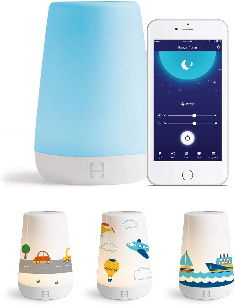 Hatch Baby Rest Night Light, Sound Machine and Time-to-Rise with Coverlets (On The Go)