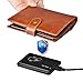 IDEAWIN RFID Travel Wallet Case Genuine Leather Trifold 2 Passport Holder Wallet