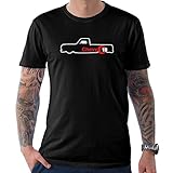 Sasaksadeq Chevy C10 Truck Logo Men's T-shirt one side shirt