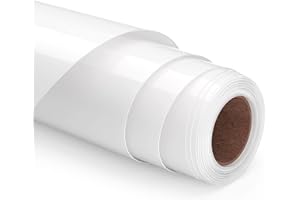 Ryebme Matte Sublimation HTV for Light Fabrics - 12"x 6' Clear Sublimation Vinyl - Non-Gloss Finish on White/Cream Polyester,