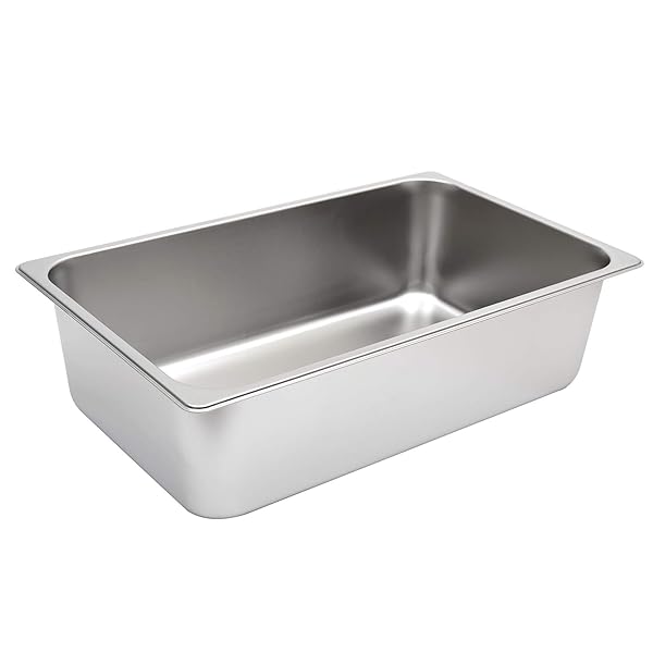 KICHWIT STAINLESS STEEL CAT LITTER BOX, METAL LITTER PAN FOR CAT, NON STICK SMOOTH SURFACE, 21.1″ L X 13.1″ W X 6″ H