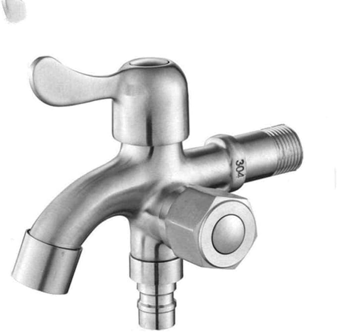 XHUENG Qualität Wasserhahn Garten-Hahn 304 Edelstahl Waschmaschine-Hahn