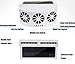 Ferryone Solar Powered Car Fan Auto Front/Rear Window Air Vent Exhaust Fan Vehicle Radiator Vent with Ventilation (Black)
