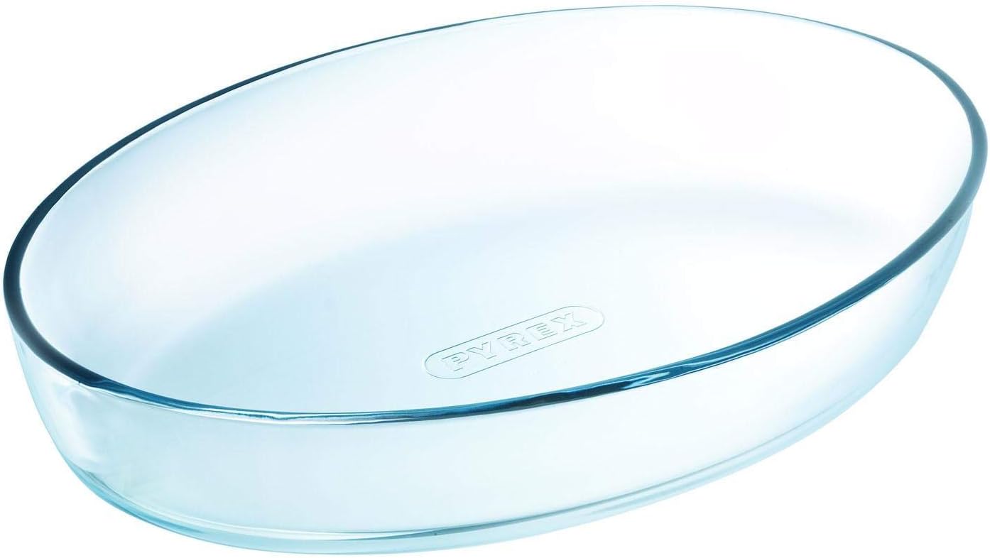 Plat en verre ovale Pyrex