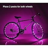 Soondar Super Bright 20-LED Bicycle Bike Rim Lights, Rose